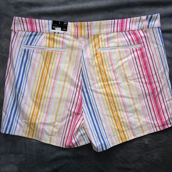 nwt Womens Size 16T Ana Striped Twill Shorts - Picture 3 of 6